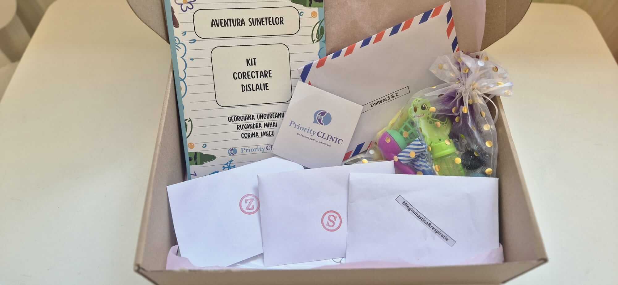 Kit de Corectare a Dislaliei pentru sunetele S și Z — cutia completă